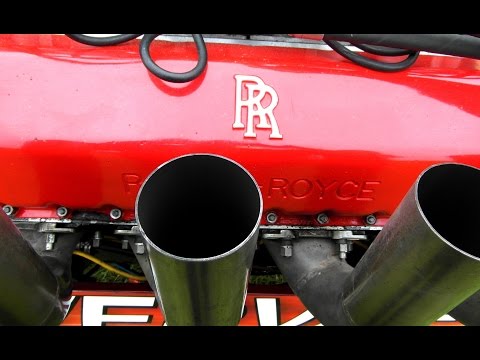 2X 12 cylinder Cold Start Up by Rolls Royce Griffon Power Trekker Green Spirit