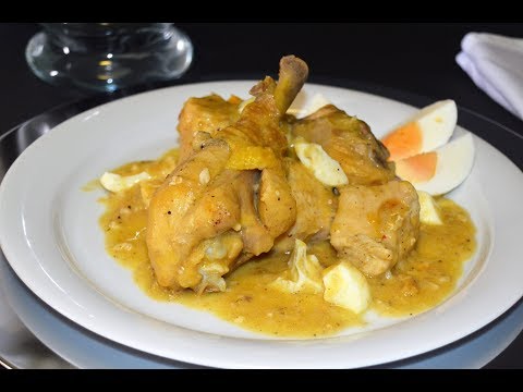 Pollo en pepitoria o salsa de huevo, el más fácil y rico del mundo!