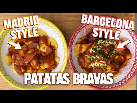 How To Make Authentic Patatas Bravas | Barcelona and Madrid Style