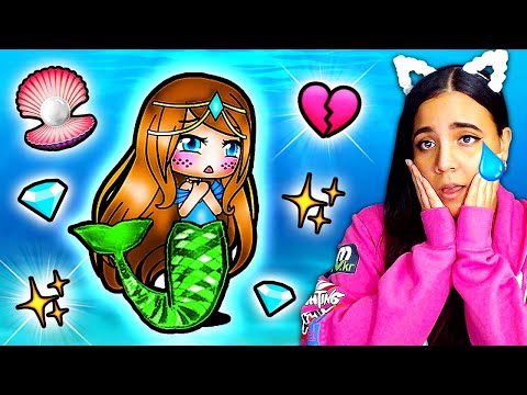 HER MERMAID SCALES 🧜&zwj;♀️ Abandoned in the Ocean 🌊 Gacha Life Mini Movie Story Reaction