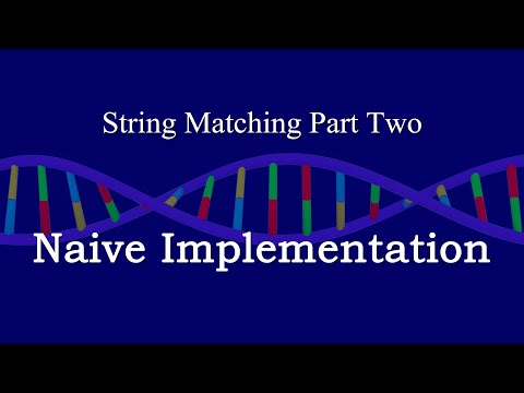 String Matching 1 The Naive Algorithm