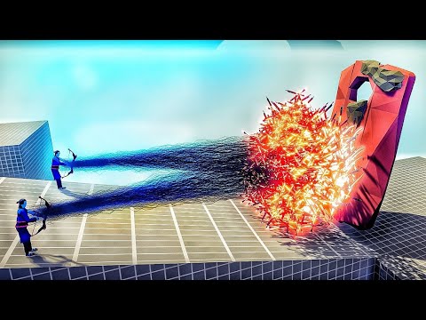 GIANT PROTECTOR vs EVERY GOD DUO - GIANT DEFLECT SHIELD- Totally Accurate Battle Simulator
