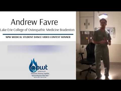 2019 National Physicians Week Scholarship Winner   Andrew Favre
