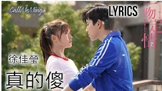 徐佳莹 (Lala Hsu) - 真的傻 (Zhen De Sha) Lyrics Pinyin