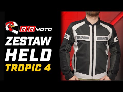 HELD TROPIC 4 _ letni zestaw motocyklowy z D3O Ghost | Optymalna wentylacja i bezpieczeństwo
