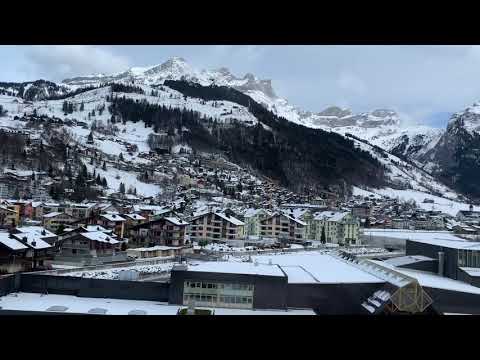 Amazing View : Aboard the Funicular Lift  from Engelberg to Mount Titlis, Switzerland