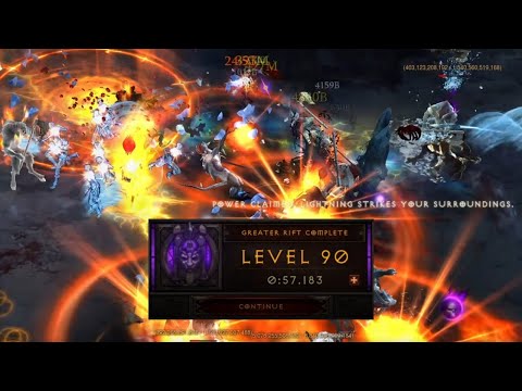 57 Second Greater Rift 90 | Diablo 3 | Season 25 Inna Monk