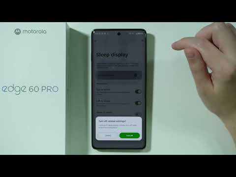 Motorola Edge 60 Pro: How to Turn ON/OFF Always On Display (AOD) - Sleep Display