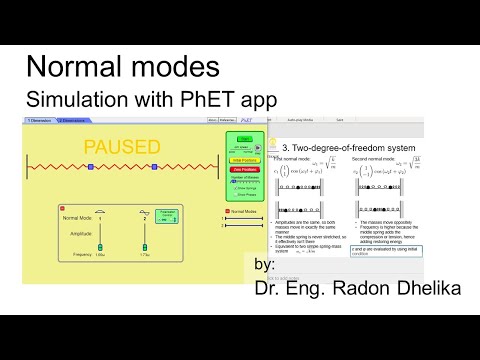 Normal modes easy explanation with simulation app