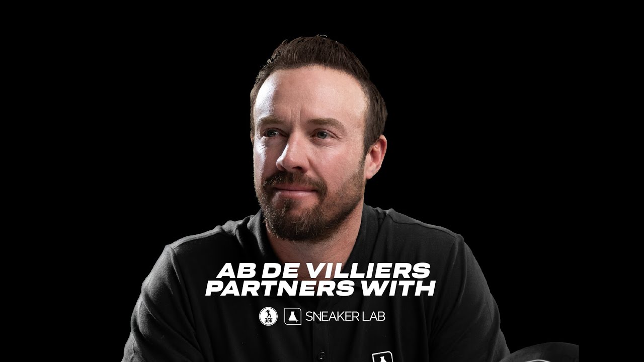Campaign announcing AB de Villiers' partnership with Sneaker Lab