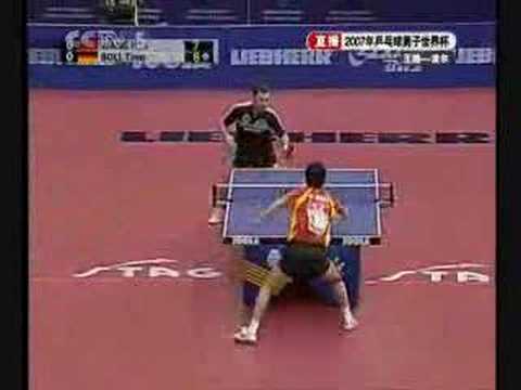 world cup 2007  wang hao vs timo boll