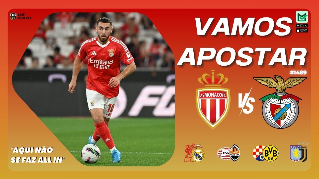 Quarta-feira de Champions League equilibrada com Vamos Apostar 1489.