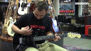 Video thumbnail for FENDER FSR American Standard Blackout Stratocaster EB MYSBLK by session