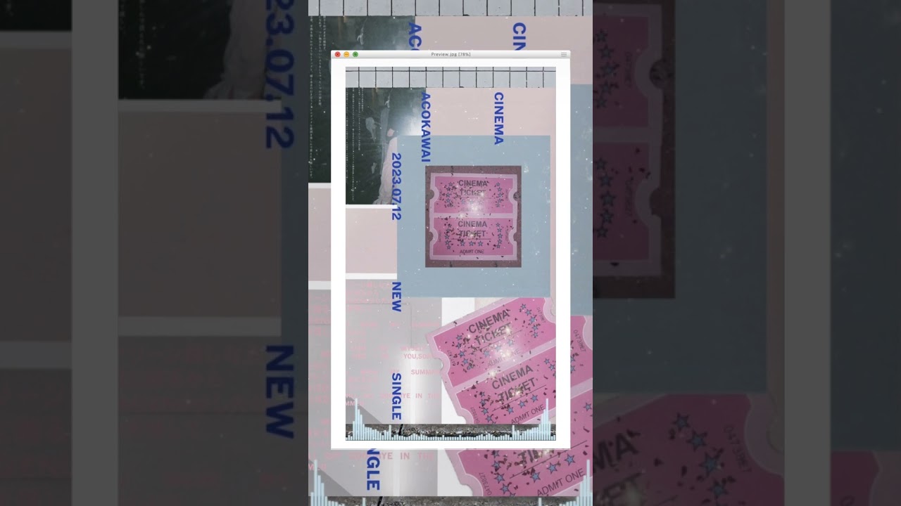 New single                                    Aco Kawai / CINEMA