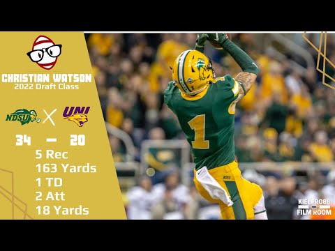 Christian Watson (North Dakota State WR) vs Northern Iowa (2021)