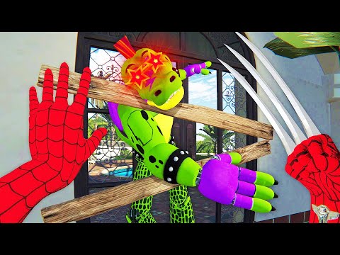 FNAF Animatronics BREAK into my HOUSE... (Bonelab VR Mods)