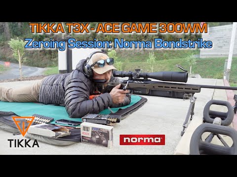 Tikka T3X Ace Game 300WM - Zeroing Session