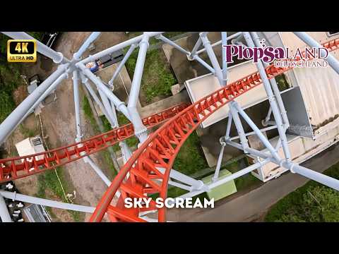 Sky Scream 4K On Ride POV - Plopsaland Deutschland