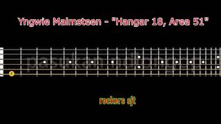 Yngwie Malmsteen - Hangar 18, Area 51 guitar tutorial full