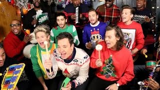 One Direction & Jimmy Fallon Sing “Santa Claus Is Coming to Town” with Classroom Instruments!