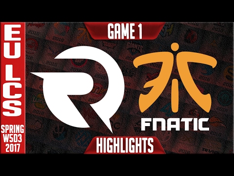 Origen vs Fnatic Game 1 Highlights - EU LCS W5D3 Spring 2017 - OG vs FNC G1
