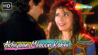 Download lagu Akhiyaan Milaoon Kabhi | Madhuri Dixit, Sanjay Kapoor Songs | Alka Yagnik Songs | Raja Love Songs mp3