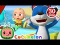 Animal Balloon Boat Race CoComelon JJ S Animal Time Nursery Rhymes Kids Songs After School Club