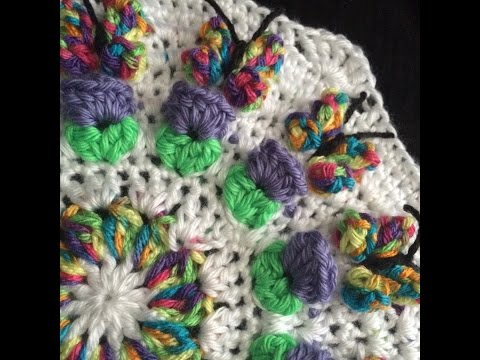 Crochet Butterfly Garden Octagon