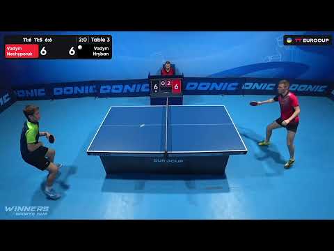12:25 Vadym Nechyporuk - Vadym Hryban 16.09.2023 TT Euro.Cup Ukraine Star. Table 3