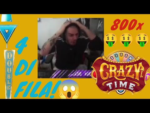 💰🤑 FRENEZY VINCE 20K AL CRAZY TIME IN LIVE! *WIN PIÚ GRANDE SU TWITCH ITALIA* 4 DOUBLE DI FILA😱😱