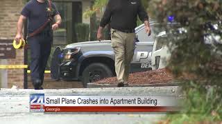 Small Plane Crashes into Georgia Apartment Building