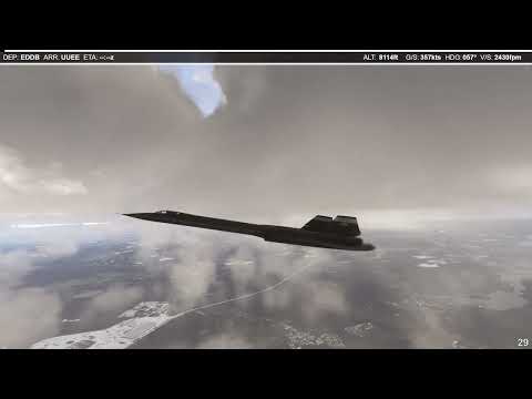 MSFS 2024 - MiG-25 vs SR-71 Berlin to Moscow Speed Test