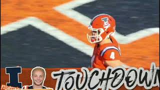 Casey Washington's First Receiving Touchdown as an Illini