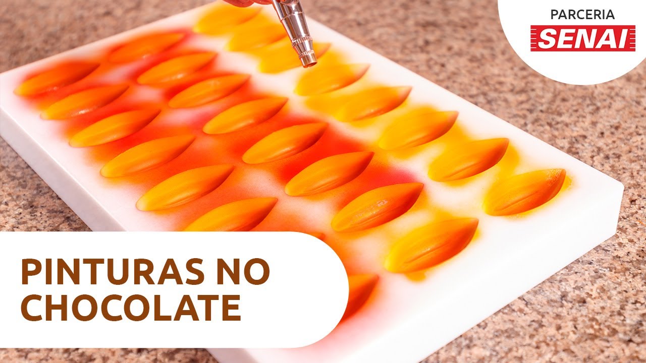 PINTURA NO CHOCOLATE  - Por Eliana Rodrigues - Senai Alimentos