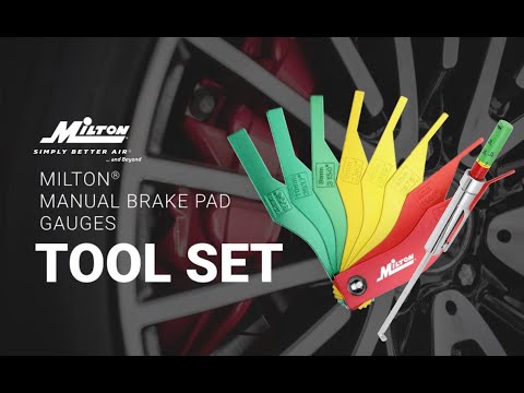 Milton® Manual Brake Pad Gauge Tools - Easy to Read Color Coded