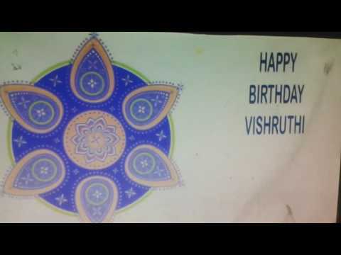 Happy birthday vishruthi