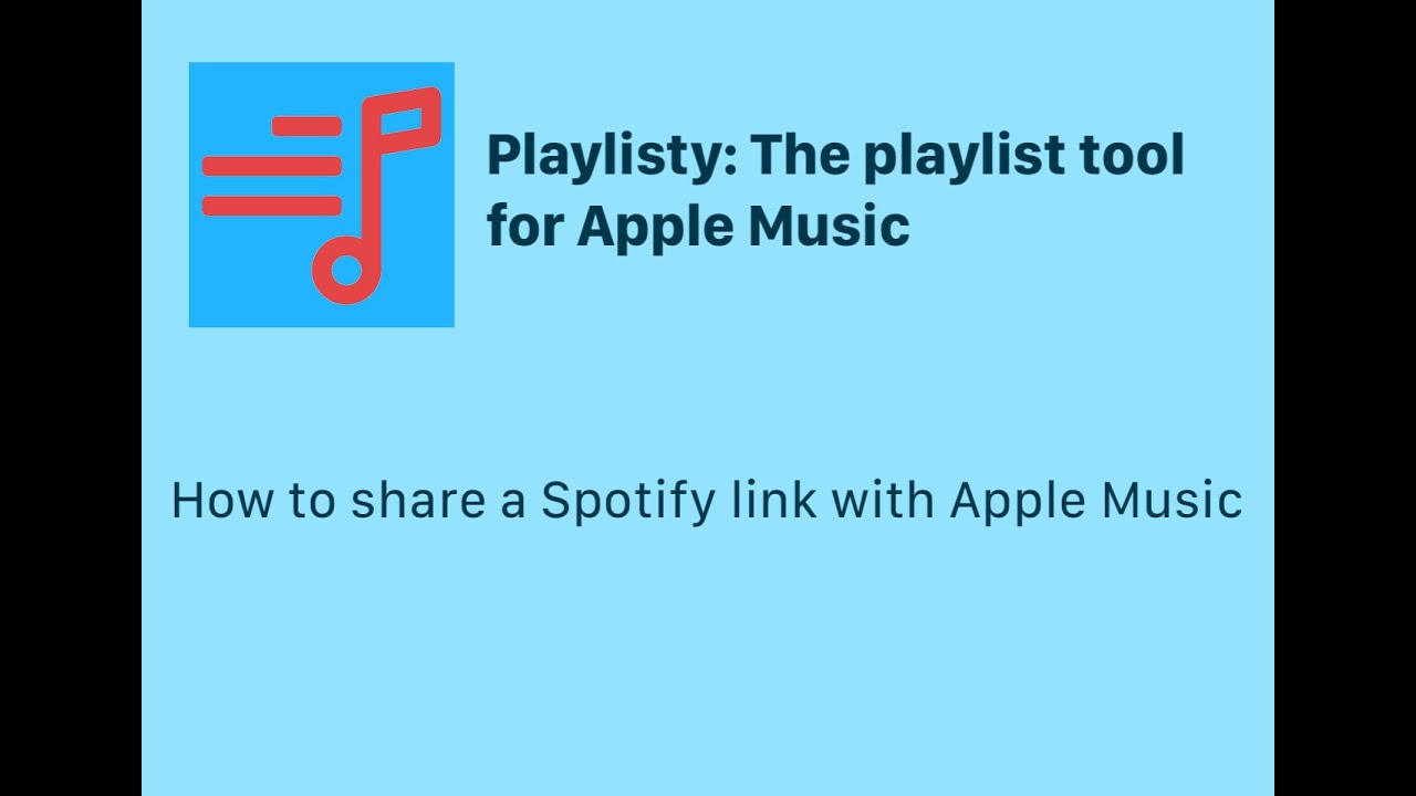 Share a Spotify link with Apple Music