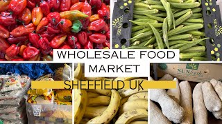 WHOLESALE FOOD MARKET IN SHEFFIELD UK 🇬🇧 | African Food| Sheffield Baz