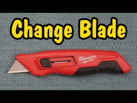 How to Change the Blade on a Milwaukee Utility Knife (Side Sliding Switch Out & Store Inside)