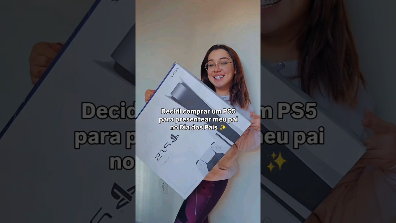 COMPREI UM PS5 NO DIA DOS PAIS!