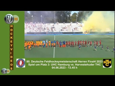 80.DM Feldhockey Meisterschaft Herren uml Platz 3 Harvestehuder THC:UHC Hamburg 4.06.2023 Highlights
