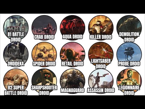 Every Separatist BATTLE DROID Model in Star Wars Explained in 10 Minutes