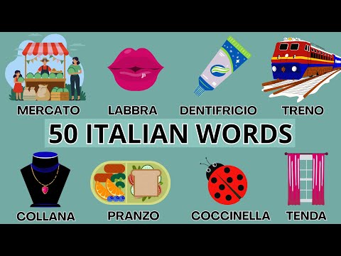 Learn 50 Easy Italian Words for Beginners | A1-A2 Vocabulary with Pictures & Quiz [ENG SUB]
