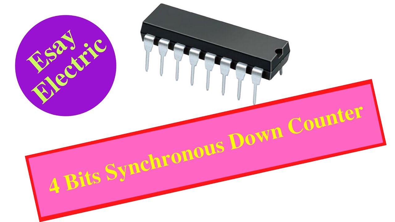 4 Bits Synchronous Down Counter with Multisim Simulation