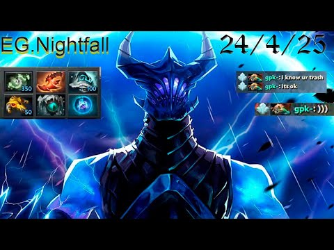 Nightfall Destroys on Offline Razor - Gpk TILTS and CRY all game! EG.Nighfall vs VP.gpk.