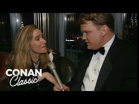 Andy Crashes A Grammy Party - "Late Night With Conan O'Brien"