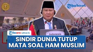 Prabowo Pidato di KTT D-8 Mesir, Sindir Dunia Tutup Mata soal HAM Umat Muslim, Diberi Aplaus Hadirin