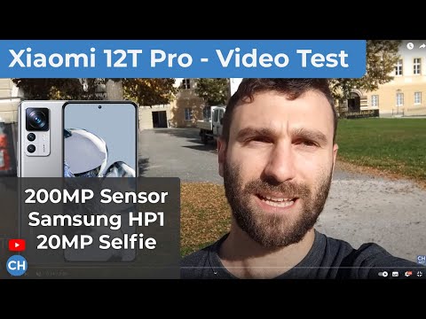 Xiaomi 12T Pro -  Video Test (4K, Ultraweitwinkel, 60FPS, Selfie)