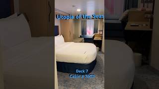 Royal Caribbean Utopia of the Seas interior promenade view cabin # 7603 #royalcaribbean