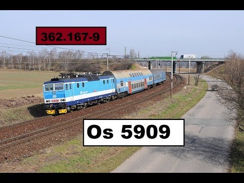 ČD 362.167-9 na Os 5909 - Okrouhlice - [Full HD]